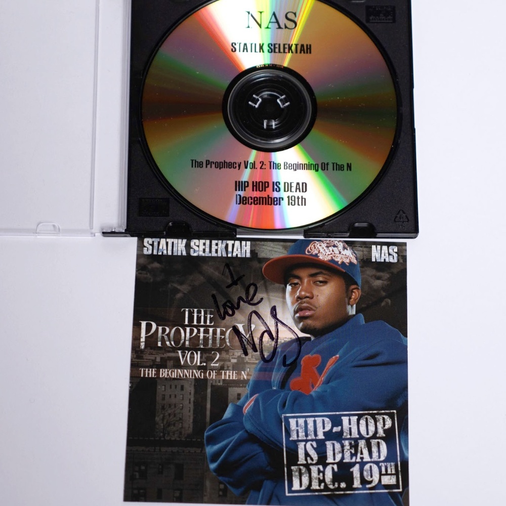 "Rare" Nas Autograph (Statik Selektah) Mixtape/CD